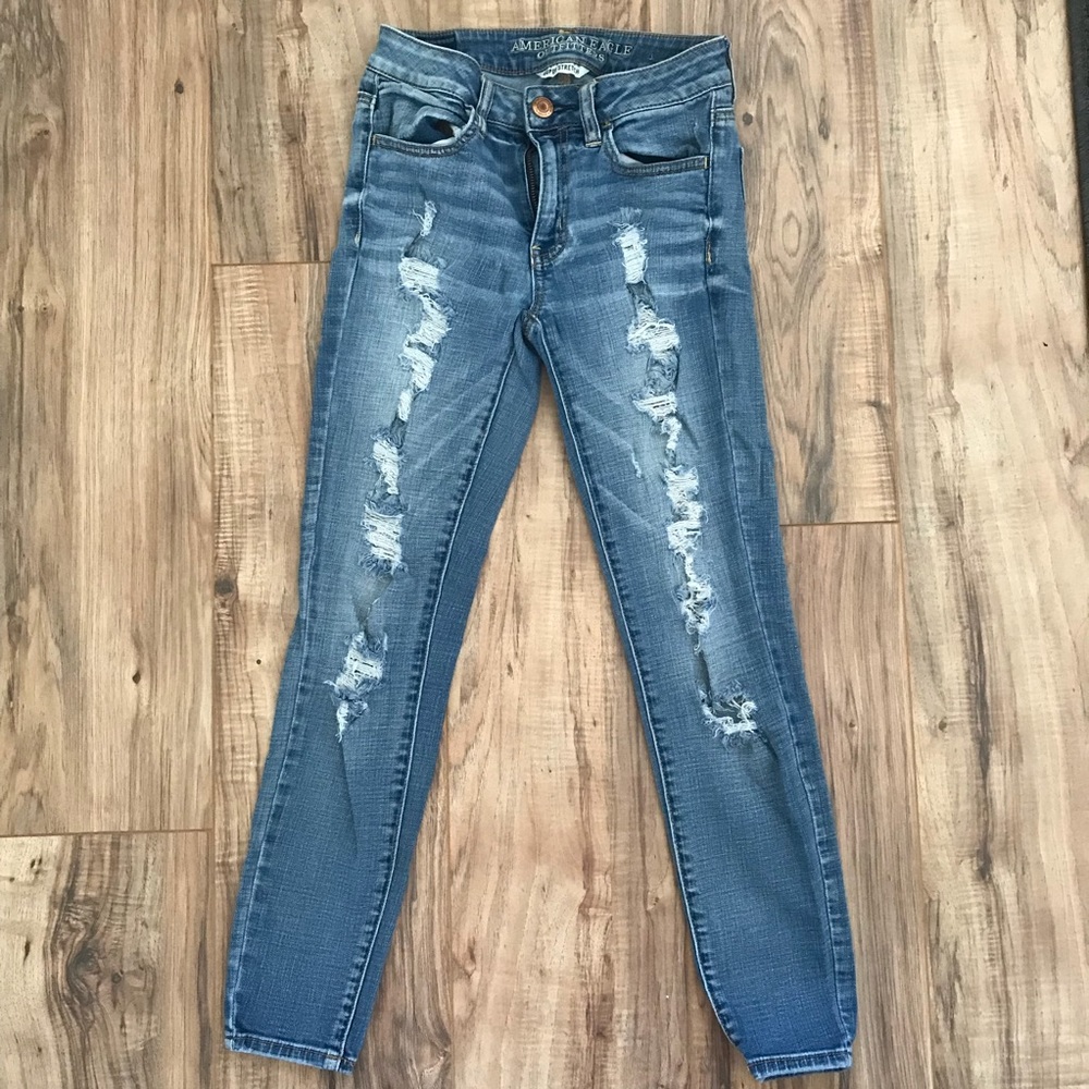 American Eagle ripped jeans